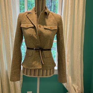 Theory wool tweed jacket